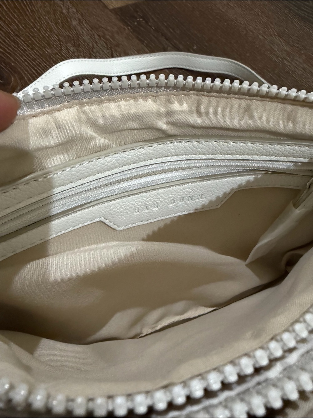 NWOT Rae Dunn Quilted Crossbody Bag in Light Beige - Picture 8 of 9